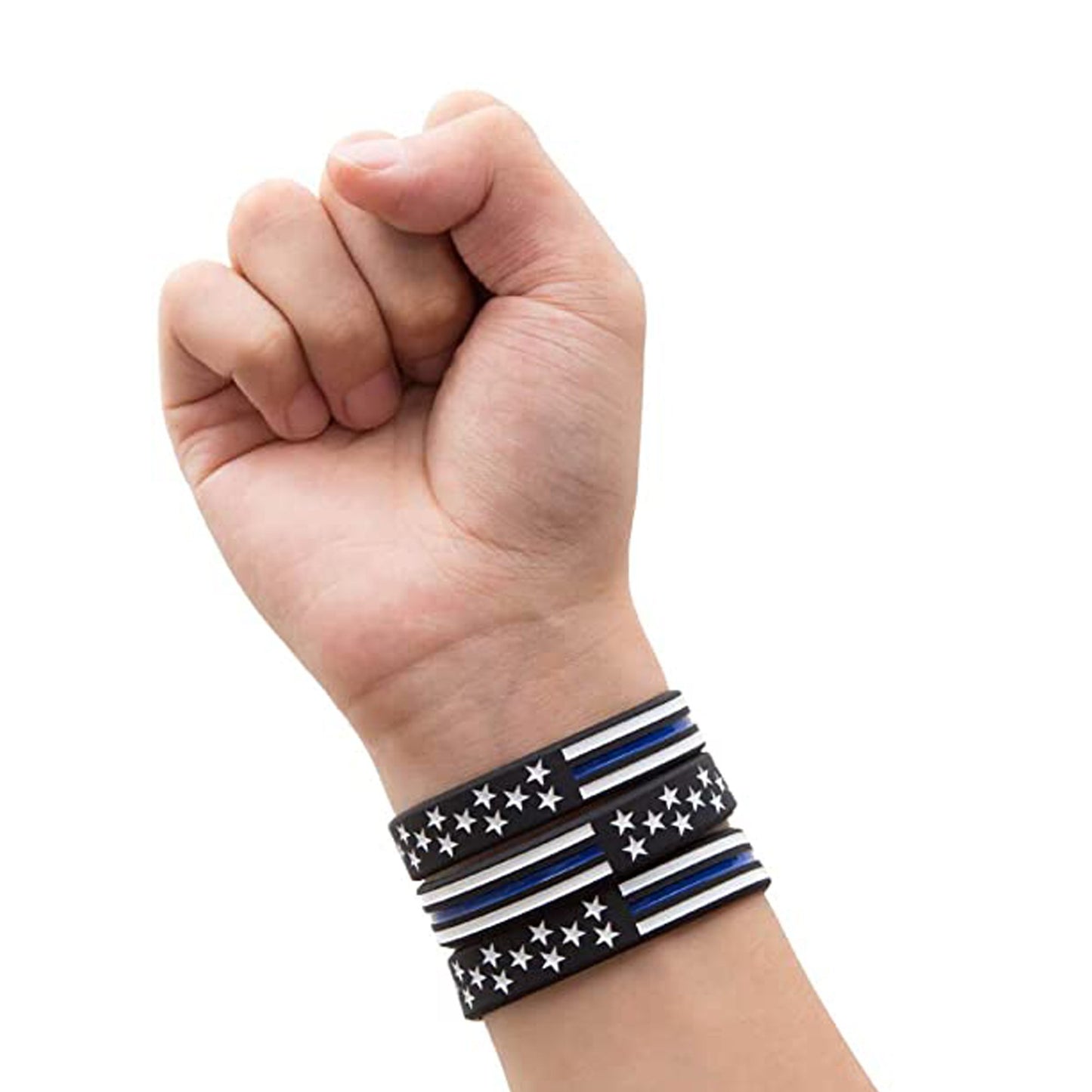 Police Appreciation Blue Line Wristband