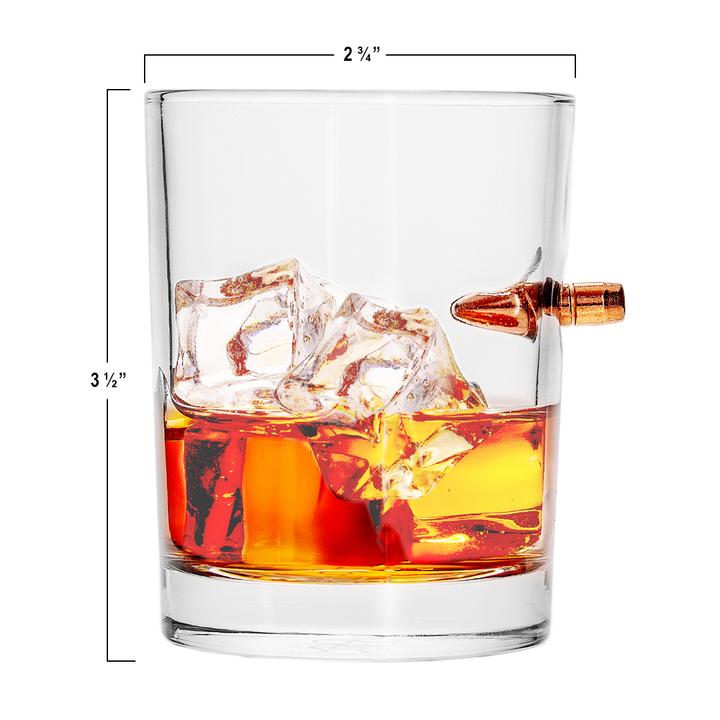 Real Bullet Trump 45 Whiskey Glass