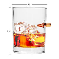 Real Bullet Trump 45 Whiskey Glass