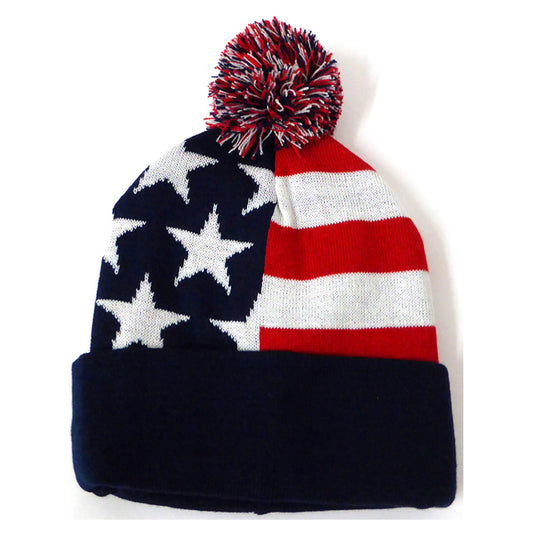 American Flag Beanie