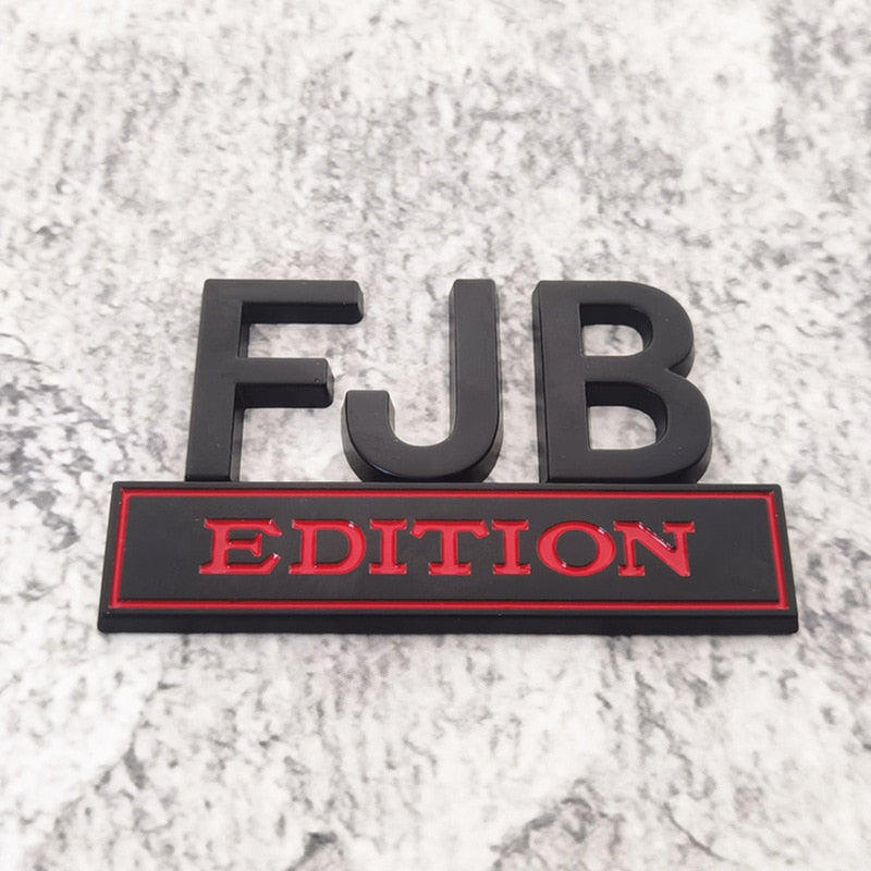 FJB EDITION EMBLEM FENDER BADGE