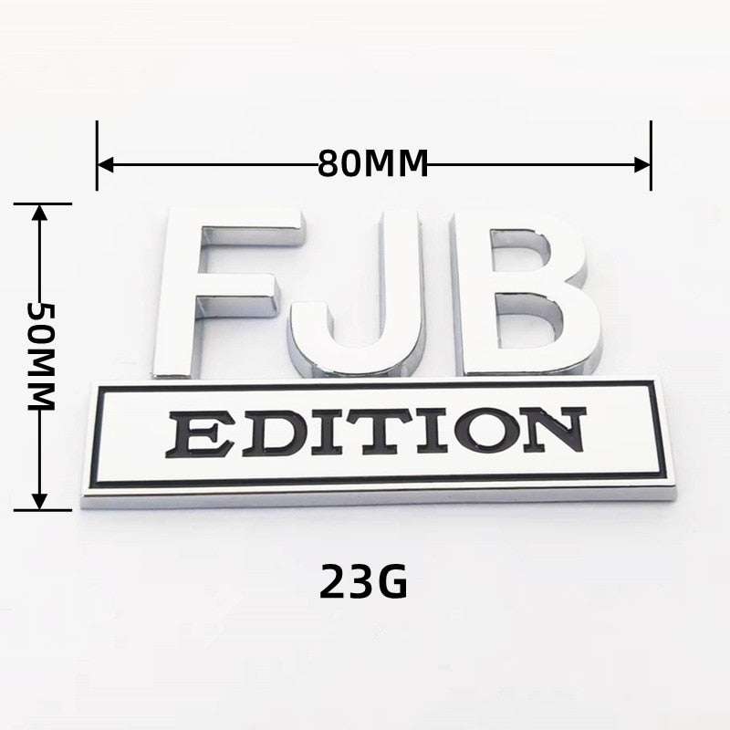 FJB EDITION EMBLEM FENDER BADGE
