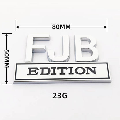FJB EDITION EMBLEM FENDER BADGE